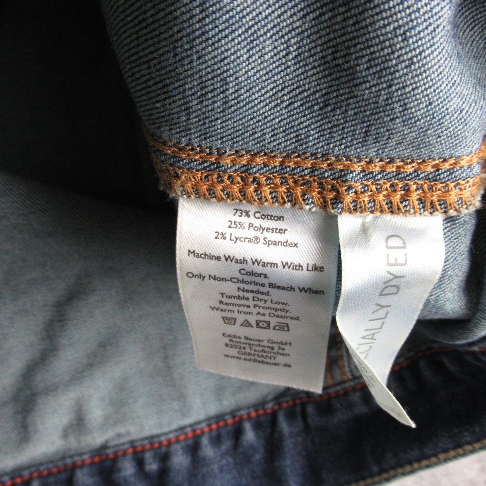 Eddie Bauer Womens Denim Jean Trucker Jacket Size Small - Picture 5 of 10